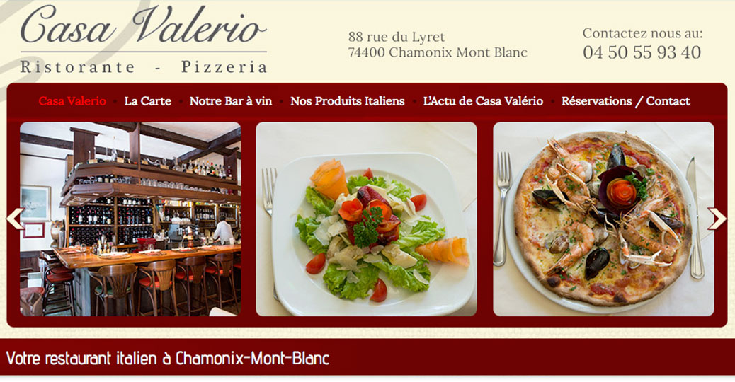 Casa Valerio Italian Restaurants In Chamonix Pizza Chamonix Net